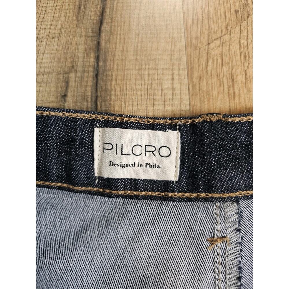 Pilcro Buttonfly Wide Leg Cropped Jeans Women's Size 31 Tall Bohemian - Picture 5 of 7